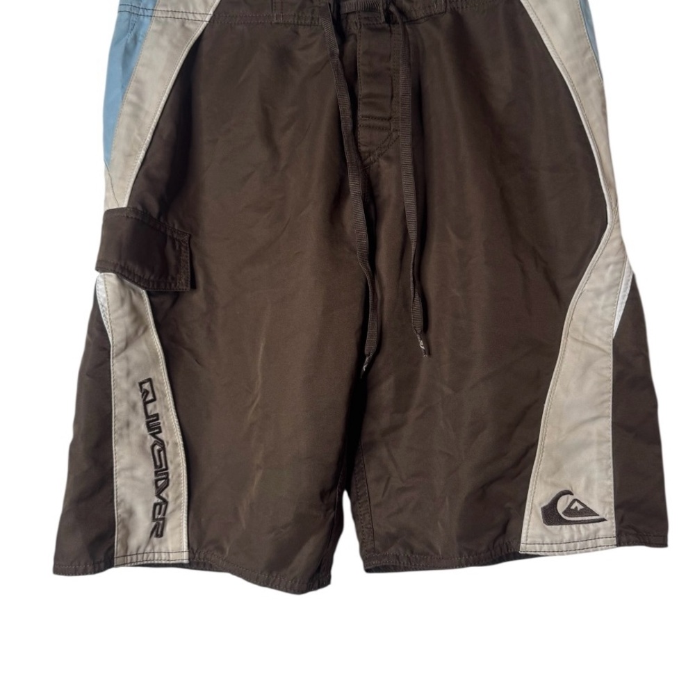 Quiksilver Men's Brown and Gray Board Shorts